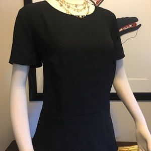 Talbots Size 14 Black Peplum Top